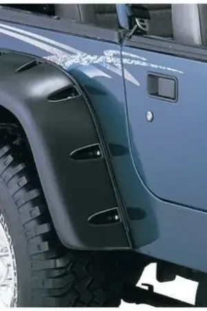 Price Cut Bushwacker Pocket Style Fender Flares 2pc (Wrangler 87-95)