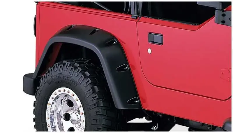 Authentic Bushwacker Pocket Style Fender Flares 2pc (Wrangler TJ 97-06)