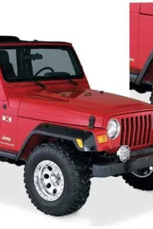 Low Price Bushwacker Pocket Style Fender Flares 4pc (Wrangler TJ 97-06)