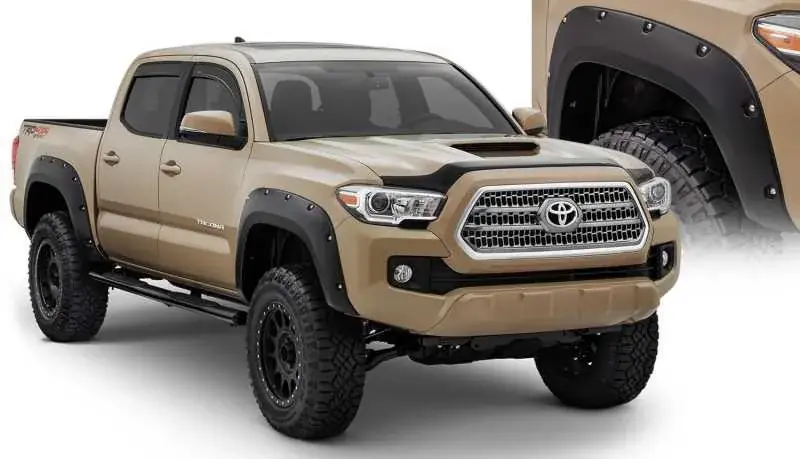 Reduced Price Bushwacker Pocket Style Fender Flares 60.5/73.7" Bed 4pc (Tacoma 16-18)