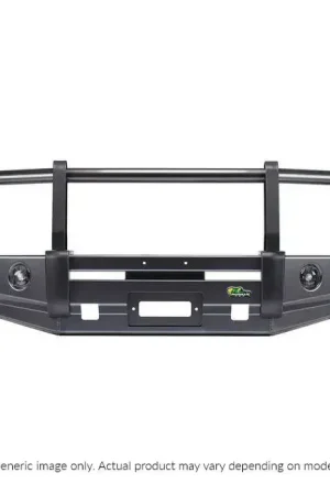 Ironman 4x4 Premium Deluxe Bull Bar - Black, 60.3mm Tube (Landcruiser 200 Series 2015+ Sahara VX) New Arrival