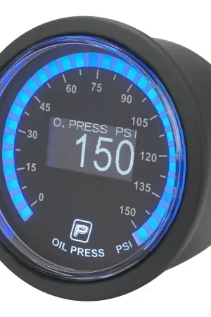 Bargain Proflow Pro Series Digital Electrical Oil Pressure Gauge 52mm 0-150 PSI w/Sensor LED Backlight
