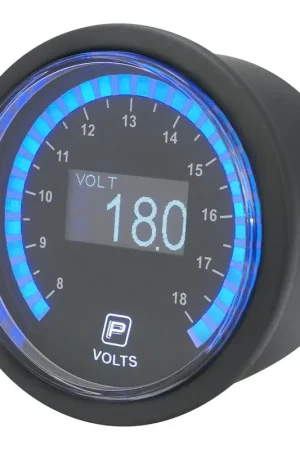 Proflow Pro Series Digital Electrical Voltmeter Gauge 52mm 8-18 Volts LED Backlight Discount