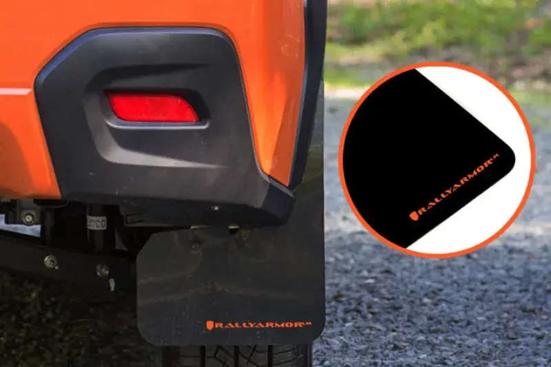 Don’t Miss Out Rally Armor Rally Armor 13-17 Subaru Crosstrek XV Black Mud Flap w/Orange Logo