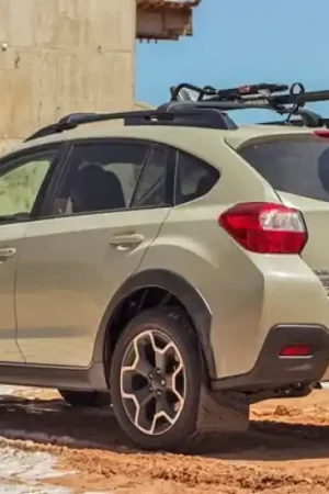 Rally Armor Rally Armor 13-17 Subaru Crosstrek XV Red Mud Flap w/White Logo Sale