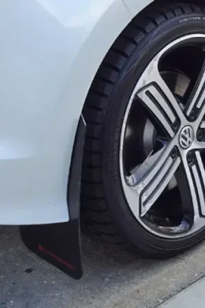 Seasonal Sale Rally Armor Rally Armor 15-17.5 MKVII VW Golf R Black UR Mud Flap w/Silver Logo