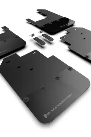 Rally Armor Rally Armor 16-23 Toyota Tacoma Gen 3 Black Mud Flap w/Grey Logo Professional Grade