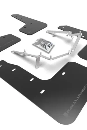 Rally Armor Rally Armor 17-21 Honda Civic EX/EX-L/LX (Hatchback) Black UR Mud Flap Dark Grey Logo Worldwide Shipping