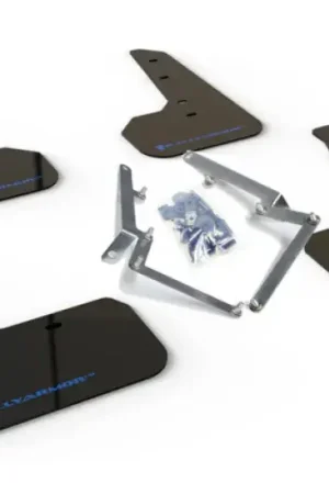 Money Back Guarantee Rally Armor Rally Armor 17-21 Honda Civic Sport/Sport Touring Black UR Mud Flap w/Blue Logo