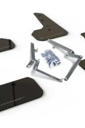 Fresh Stock Rally Armor Rally Armor 17-21 Honda Civic Sport/Sport Touring Black UR Mud Flap w/Dark Grey Logo