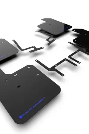 Rally Armor Rally Armor 18-24 Jeep JL Wrangler Black UR Mud Flap w/Blue Logo Grab Now