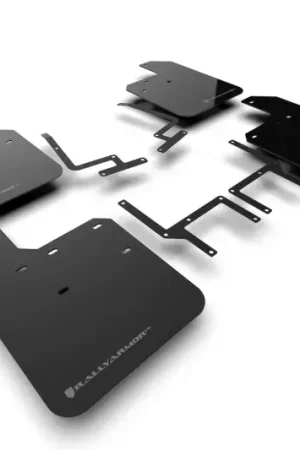 Rally Armor Rally Armor 18-24 Jeep JL Wrangler Black UR Mud Flap w/Grey Logo New Release