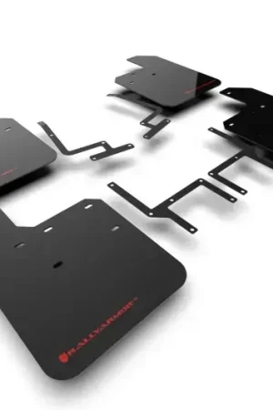 One Day Deal Rally Armor Rally Armor 18-24 Jeep JL Wrangler Black UR Mud Flap w/Red Logo