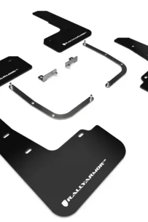 Shop Now Rally Armor Rally Armor 19-21 Hyundai Veloster Turbo/2.0/R-Spec Black UR Mud Flap w/White Logo