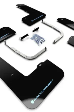 Trusted Brand Rally Armor Rally Armor 19-22 Hyundai Veloster N Black UR Mud Flap w/ Performance Blue Logo