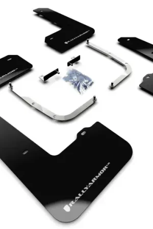 Rally Armor Rally Armor 19-22 Hyundai Veloster N Black UR Mud Flap w/ Silver Logo Fresh Stock