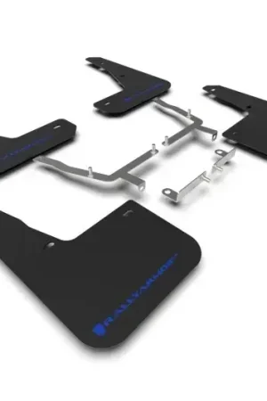 In Demand Rally Armor Rally Armor 19-24 Ford Focus ST MK4 Black UR Mud Flap w/Blue Logo