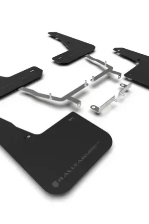 Limited Edition Rally Armor Rally Armor 19-24 Ford Focus ST MK4 Black UR Mud Flap w/Grey Logo