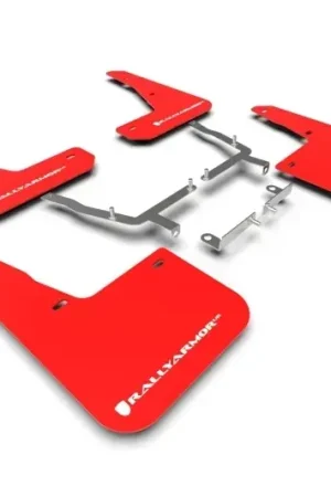 Best Seller Rally Armor Rally Armor 19-24 Ford Focus ST MK4 Red UR Mud Flap w/White Logo