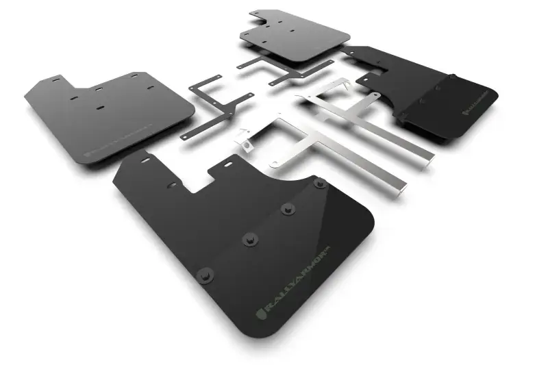 Top Pick Rally Armor Rally Armor 19-24 Jeep Gladiator JT (Incl. Overland/Sport/Sport S) Black Mud Flap w/Army Green Logo