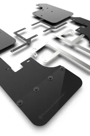 No Minimum Order Rally Armor Rally Armor 19-24 Jeep Gladiator JT (Incl. Overland/Sport/Sport S) Black Mud Flap w/Met. Black Logo