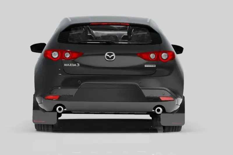 Rally Armor Rally Armor 19-24 Mazda3 Hatchback Red UR Mud Flap w/White Logo Holiday Sale