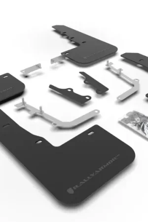 Buy Direct Rally Armor Rally Armor 20-24 Hyundai Venue Black Mud Flap Grey Logo