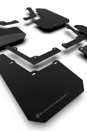 Rally Armor Rally Armor 2024 Tesla Cybertruck Black UR Mud Flap Metallic Black Logo While Supplies Last