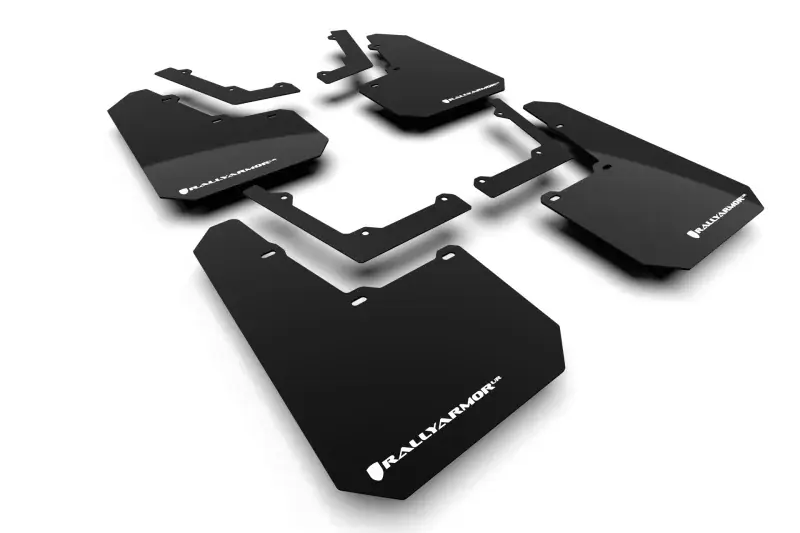 Rally Armor Rally Armor 2024 Tesla Cybertruck Black UR Mud Flap White Logo Warranty Included