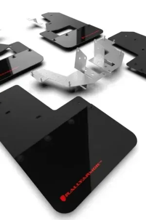 Rally Armor Rally Armor 21-24 Ford Bronco (Plstc Bmpr + RB - NO Rptr/Sprt) Blk Mud Flap w/Red Logo Exclusive