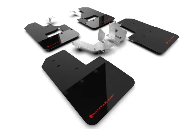 Rally Armor Rally Armor 21-24 Ford Bronco (Plstc Bmpr + RB - NO Rptr/Sprt) Blk Mud Flap w/Red Logo Exclusive