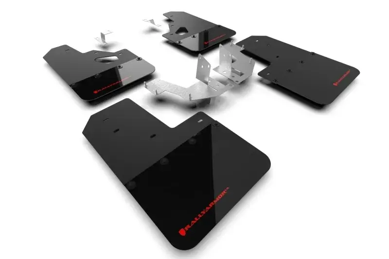 Sale Rally Armor Rally Armor 21-24 Ford Bronco (Plstc Bmpr + RR - NO Rptr/Sprt) Blk Mud Flap w/Red Logo