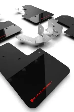 Low Price Rally Armor Rally Armor 21-24 Ford Bronco (Plstc Bmpr - NO Rptr/Sprt - NO RR/RB) Blk Mud Flap w/Red Logo