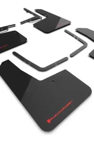 Rally Armor Rally Armor 21-24 Ford F-150 Raptor Gen 3 Black UR Mud Flap w/Red Logo Bulk Order