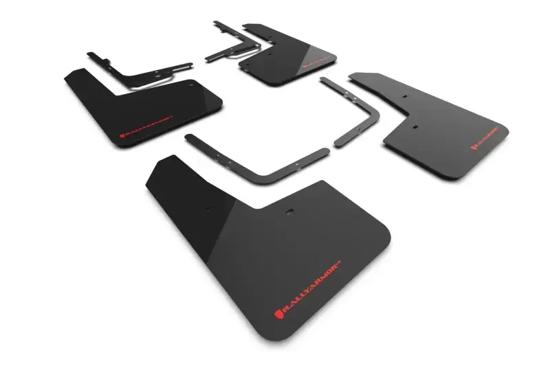 Rally Armor Rally Armor 21-24 Ford F-150 Raptor Gen 3 Black UR Mud Flap w/Red Logo Bulk Order