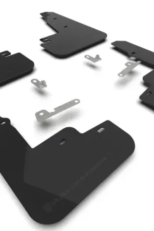 Same Day Shipping Rally Armor Rally Armor 21-24 Ford Mustang Mach-E/GT/Rally Black UR Mud Flap w/Metallic Black Logo