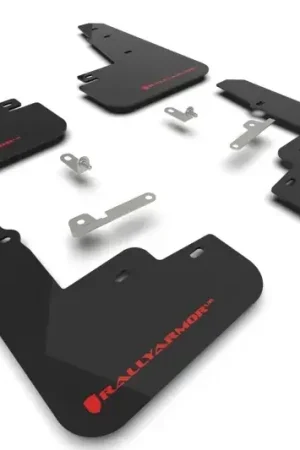 Exclusive Offer Rally Armor Rally Armor 21-24 Ford Mustang Mach-E/GT/Rally Black UR Mud Flap w/Red Logo
