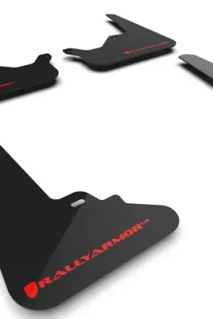 Rally Armor Rally Armor 21-24 Tesla Model S / S Plaid Black UR Mud Flap w/Red Logo Price Drop