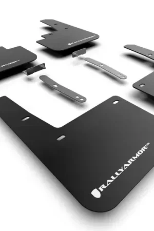 Don’t Miss Out Rally Armor Rally Armor 22-23 Hyundai Kona N-Line Black UR Mud Flap w/White Logo