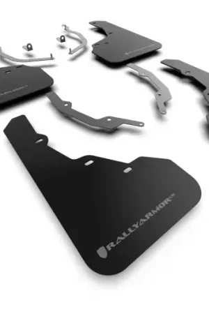 Rally Armor Rally Armor 22-24 Hyundai Santa Cruz Black Mud Flap w/Grey Logo Sale