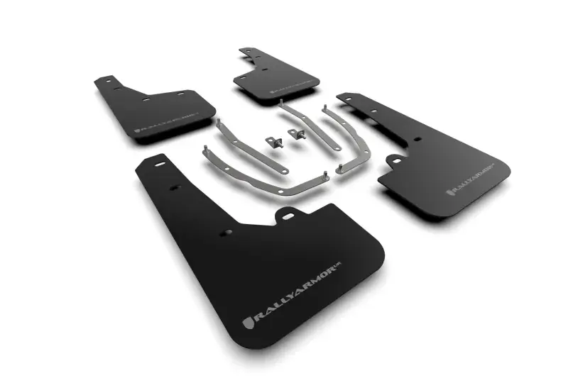 One Day Deal Rally Armor Rally Armor 22-24 Hyundai Tucson Black UR Mud Flap w/Grey Logo