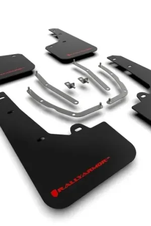 Rally Armor Rally Armor 22-24 Hyundai Tucson Black UR Mud Flap w/Red Logo Original