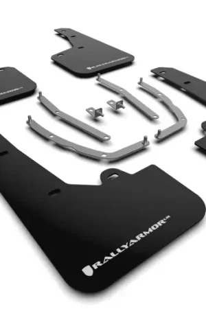 Rally Armor Rally Armor 22-24 Hyundai Tucson Black UR Mud Flap w/White Logo Markdown