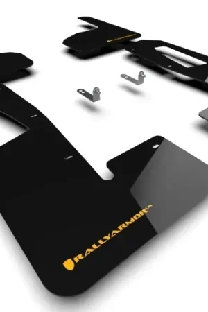 Rally Armor Rally Armor 22-24 Rivian R1T Black UR Mud Flap w/Tangerine Scream Logo Trending