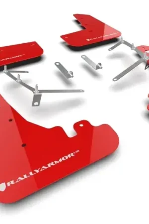 Don’t Miss Out Rally Armor Rally Armor 22-24 Subaru BRZ / Toyota GR86 Red UR Mud Flap w/White Logo