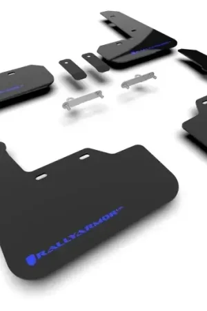 Rally Armor Rally Armor 22-24 Subaru WRX Black UR Mud Flap w/Blue Logo Money Back Guarantee