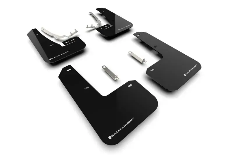 Rally Armor Rally Armor 22-24 VW MK8 Golf GTI/R Black UR Mud Flap w/White Logo Special Offer