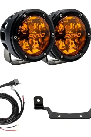 Rigid Industries Rigid Industries 2017+ Polaris Pro R/Turbo R Revolve Amber PRO A-Pillar Light Kit One Day Deal