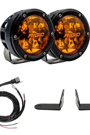 Rigid Industries Rigid Industries 2017+ Polaris Pro R/Turbo R Revolve Amber PRO Grille Light Kit Flash Sale