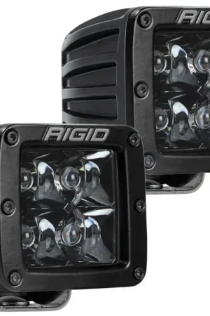 No Minimum Order Rigid Industries Rigid Industries D-Series Midnight Edition - Spot - Set of 2